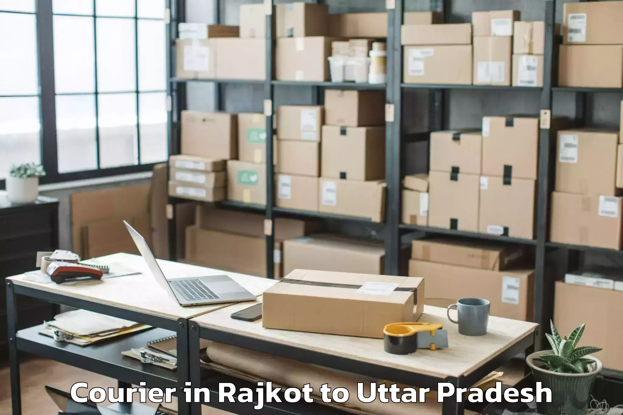 Leading Rajkot to Siyana Courier Provider